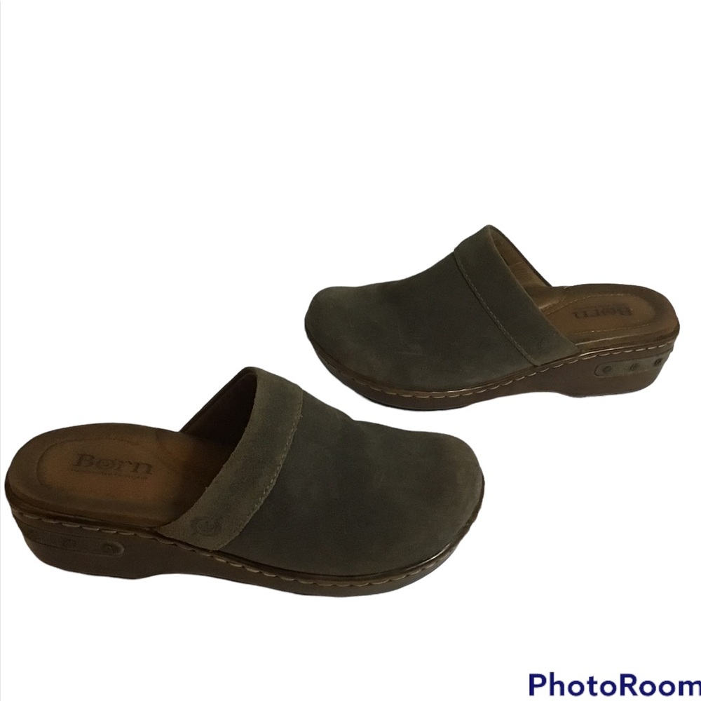 Born brown leather clog. 7